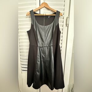 Torrid Black Faux Leather Mini Dress